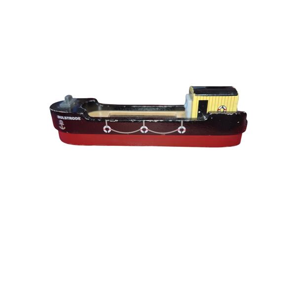 Thomas & Friends Wooden Railway Bulstrode Boat Ship Barge red and black - Picture 4 of 6